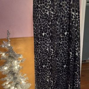 Express sheer leopard print maxi skirt size XS